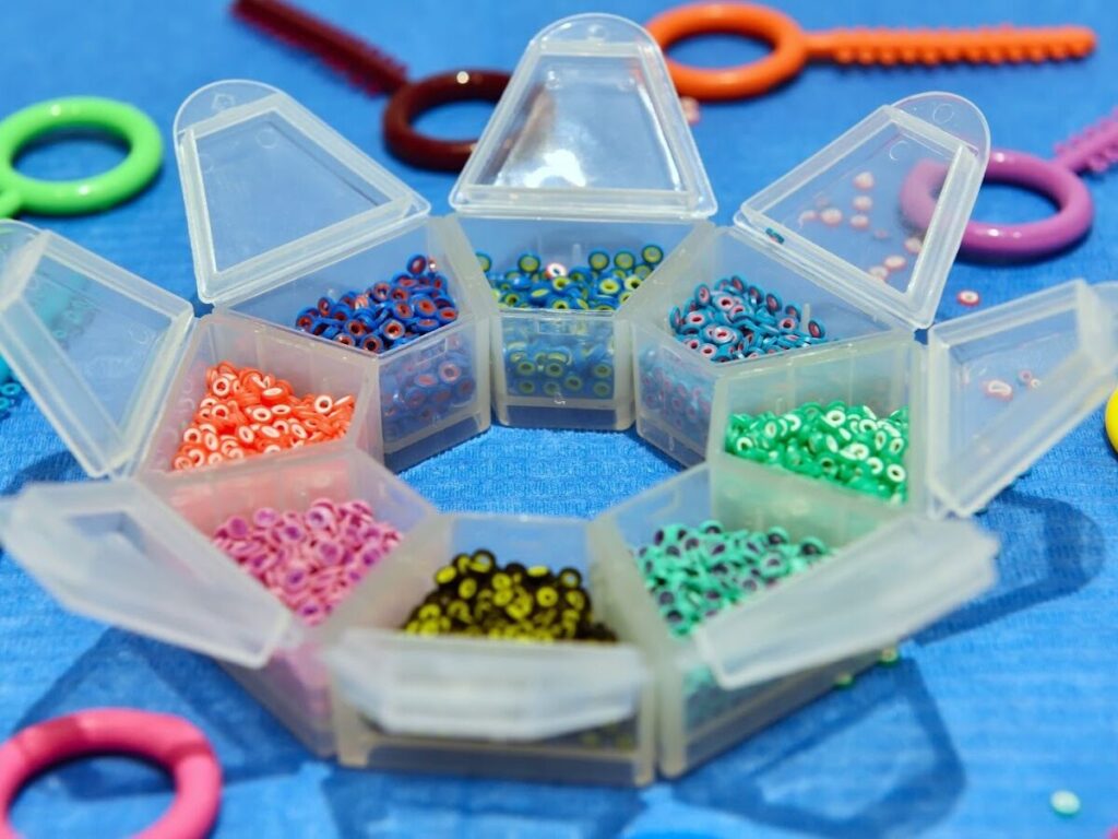 Assorted orthodontic rubber bands in vibrant shades showing the best colors for braces